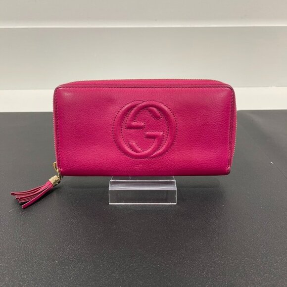 Gucci Soho Zip Around Interlocking G Logo Continental Wallet (EH1013) - Picture 1 of 9
